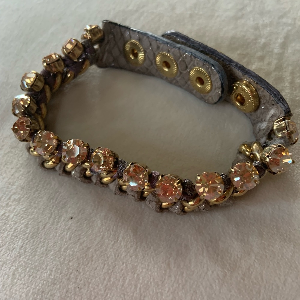 Henri Bendel grey woven bracelet